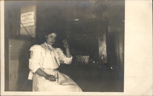 Switchboard operator with - switchboard,