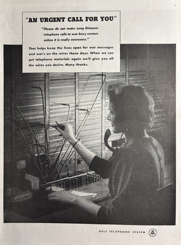 1943 bell telephone - telephone, system