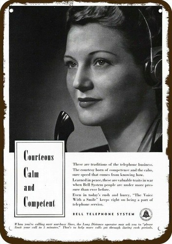 1944 bell telephone - telephone, woman