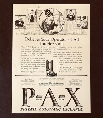 1924 pax private - private, telephone