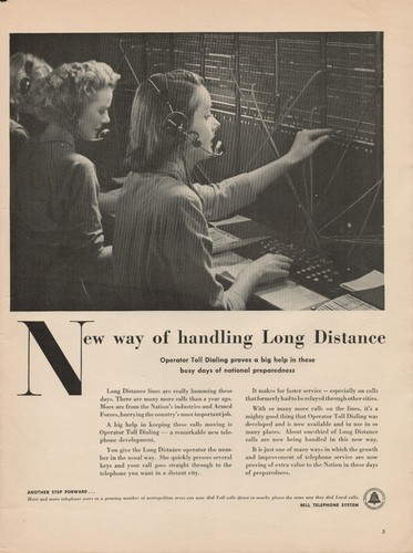 1951 telephone operator - telephone,